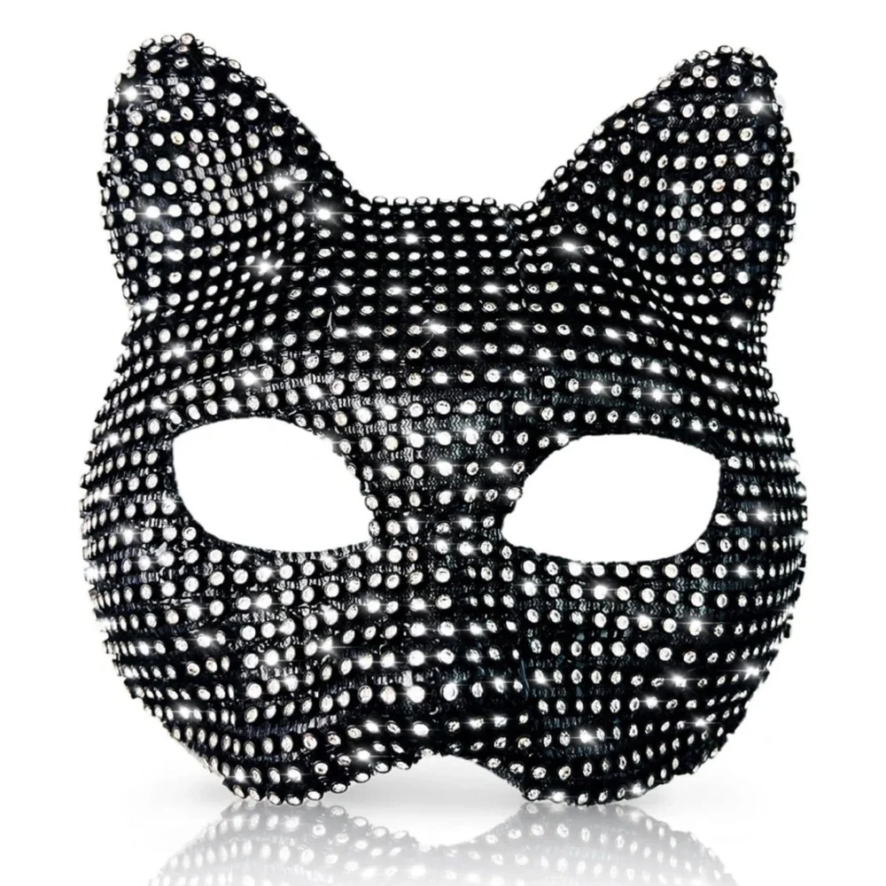 sparkling cat mask